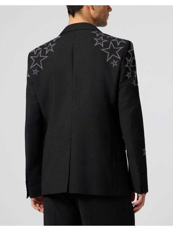 PHILIPP PLEIN PHILIPP PLEIN Marynarka 29061 Czarny Regular Fit