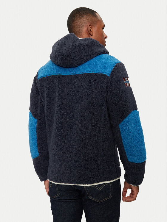 Napapijri Napapijri Felpa di pile Yupik NP0A4GNS Blu scuro Regular Fit