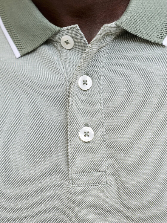 Jack & Jones Jack & Jones Polo Blualves 12274681 Zielony jasny Regular Fit