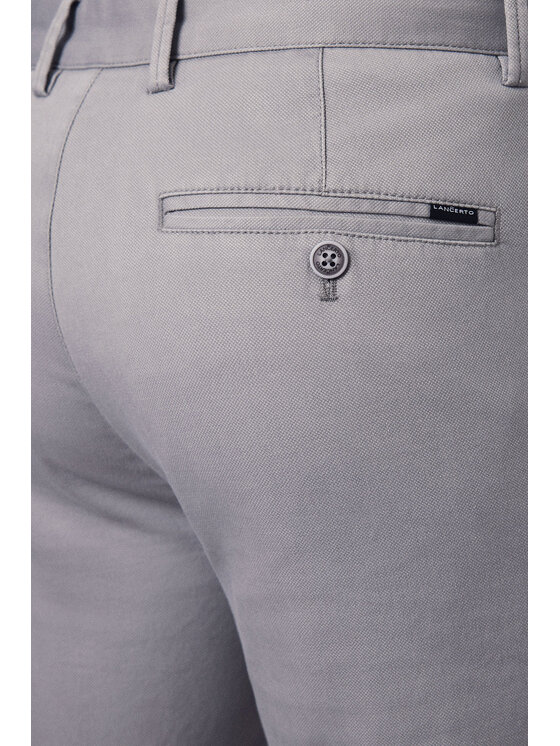Lancerto Lancerto Chinosy Maroko SP082124000012 Szary Regular Fit