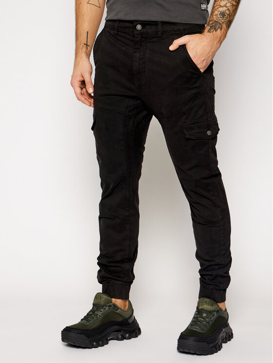 Guess Guess Joggers New Kombat M0BB17 WDCY1 Fekete Slim Fit