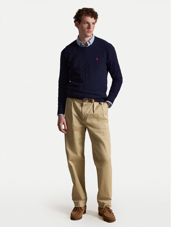 Polo Ralph Lauren Polo Ralph Lauren Sveter 710876762002 Tmavomodrá Regular Fit