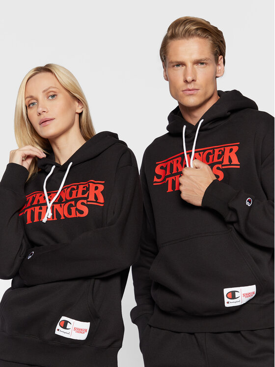 Champion Champion Суитшърт STRANGER THINGS Unisex 217780 Черен Regular Fit