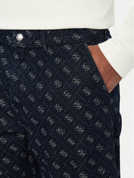 Guess Guess Farmer Damon M6YAV7 D1290 Sötétkék Relaxed Fit