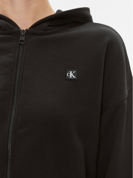 Calvin Klein Jeans Calvin Klein Jeans Mikina J20J222885 Čierna Relaxed Fit