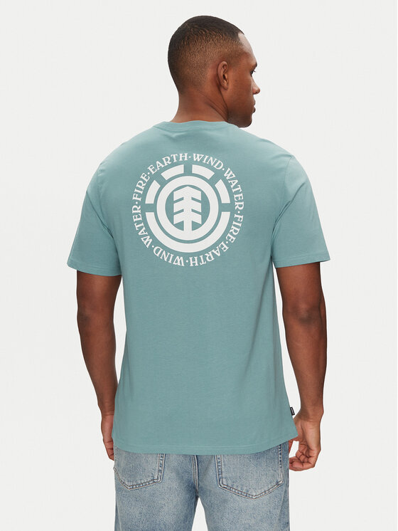 Element Element T-Shirt ELYZT00490 Zielony Regular Fit