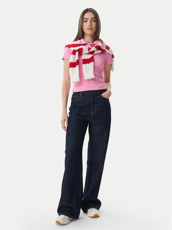 Tommy Jeans Tommy Jeans Jeansy Claire DW0DW23093 Granatowy Wide Leg