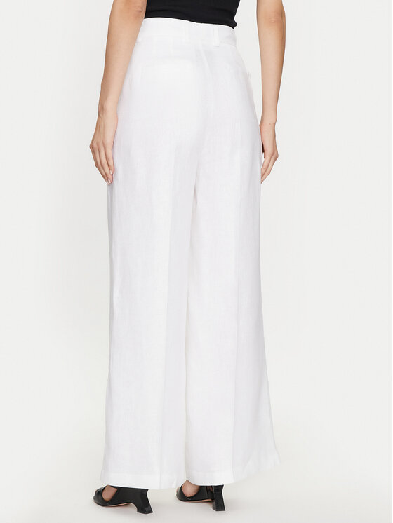 ViCOLO ViCOLO Hlače iz tkanine TB0793 Bela Regular Fit