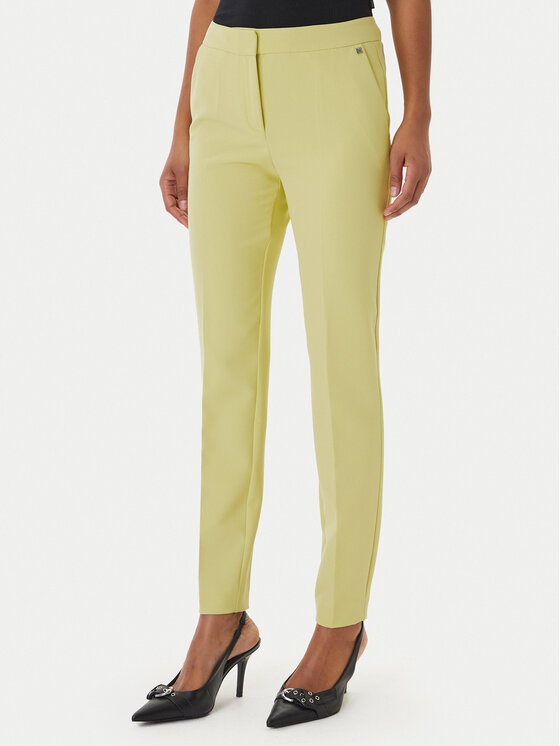 HUGO Pantaloni din material Hagonia-1 50539991 Galben Slim Fit