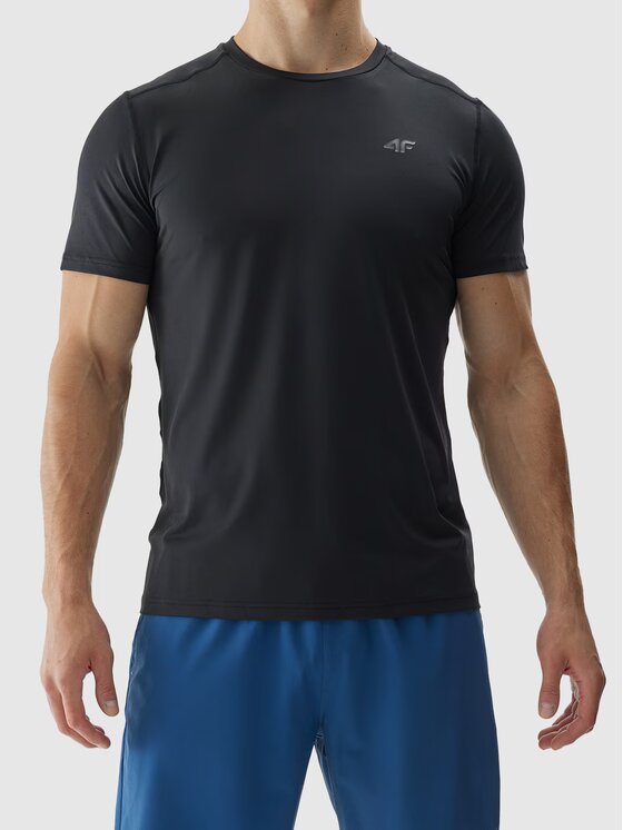 4F 4F T-Shirt 4FWAW24TFTSM0998-20S Μαύρο Regular Fit