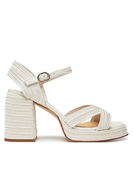 Castañer Castañer Espadrilky Valle/142 023116 Biela