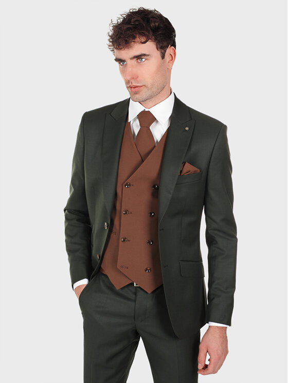 Evenemen Evenemen Garnitur Boris Zielony Slim Fit