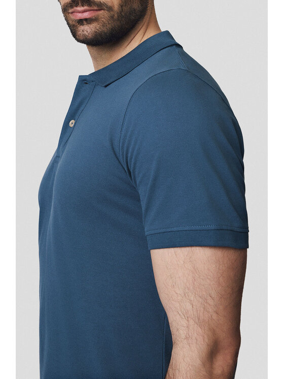 Lancerto Lancerto Polo Cassian PO073125000003 Niebieski Regular Fit