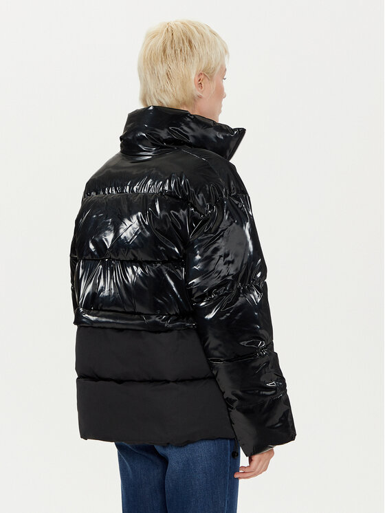 Karen by Simonsen Karen by Simonsen Зимова куртка Paisley 10105002 Чорний Oversize