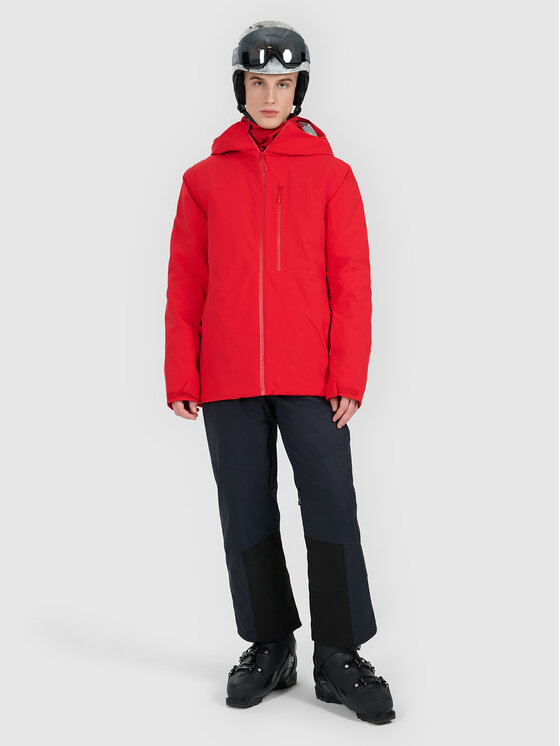 4F 4F Kurtka narciarska SKI PERFORMANCE Czerwony Regular Fit