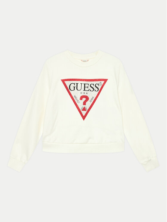 Guess Guess Pulóver J4YQ22 KA6R3 Ekru Regular Fit