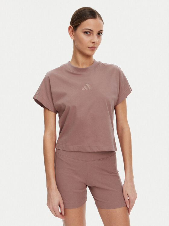adidas adidas T-Shirt ALL SZN JJ1237 Różowy Regular Fit