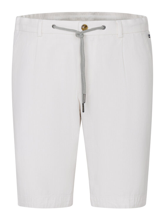 Bugatti Bugatti Stoffshorts 1949-76419C D Weiß Regular Fit