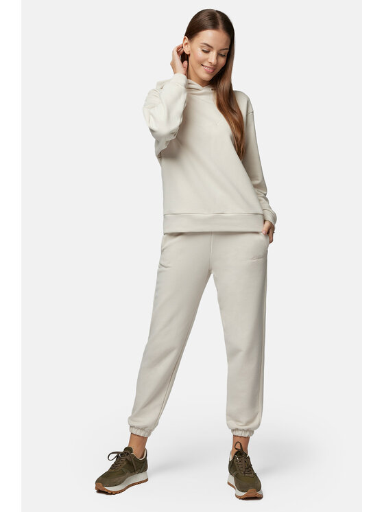 Lancerto Lancerto Spodnie dresowe Lily SP135123000002 Écru Relaxed Fit