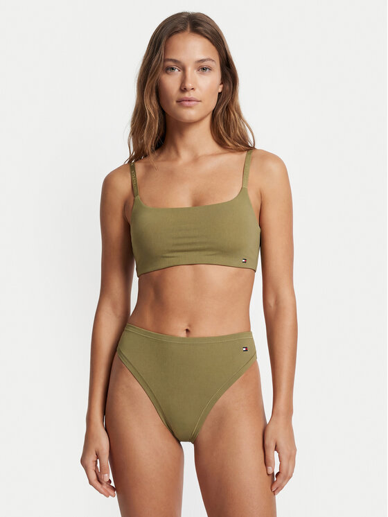 Tommy Hilfiger Tommy Hilfiger Podprsenkový top UW0UW06223 Kaki