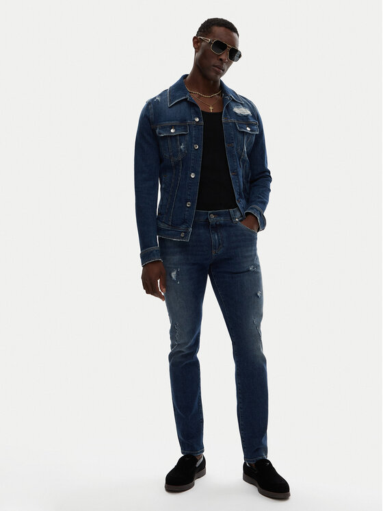 Dolce&Gabbana Dolce&Gabbana Geacă de blugi G9VZ8D G8LN5 Bleumarin Regular Fit