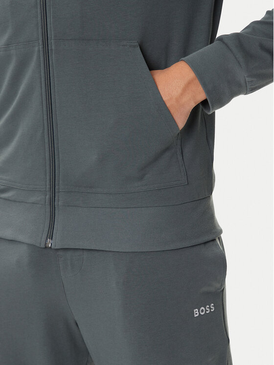 BOSS BOSS Majica dugih rukava Mix&Match 50515307 Zelena Regular Fit