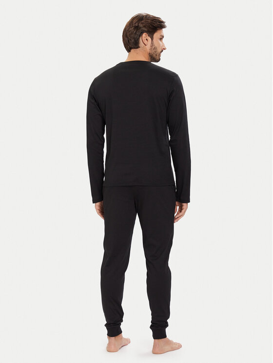 BOSS BOSS Pidžama Xmas 50550547 Crna Regular Fit
