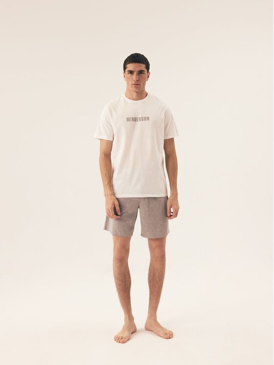 Henderson Henderson Pyžamo 43176 Bílá Regular Fit