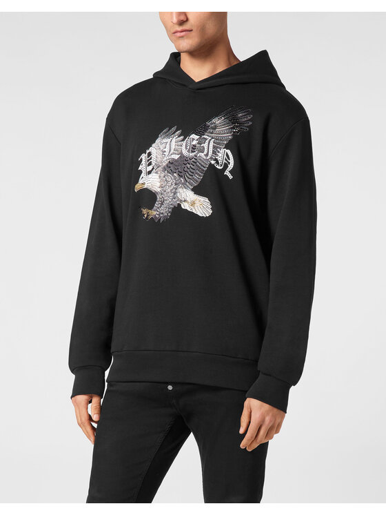 PHILIPP PLEIN PHILIPP PLEIN Mikina 14701 Čierna Regular Fit