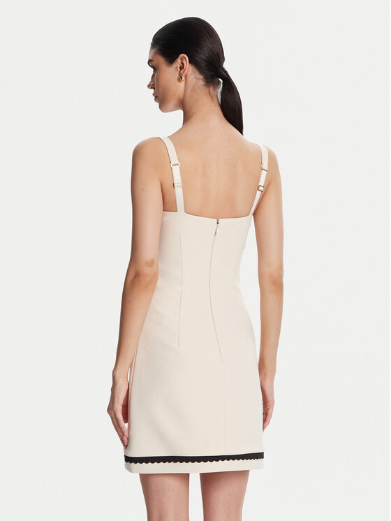 Elisabetta Franchi Elisabetta Franchi Sukienka koktajlowa AB70352E2 Beżowy Regular Fit