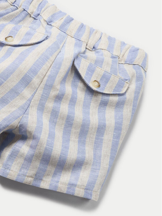Mayoral Mayoral Completo camicia e pantaloncini 1219 Blu Regular Fit