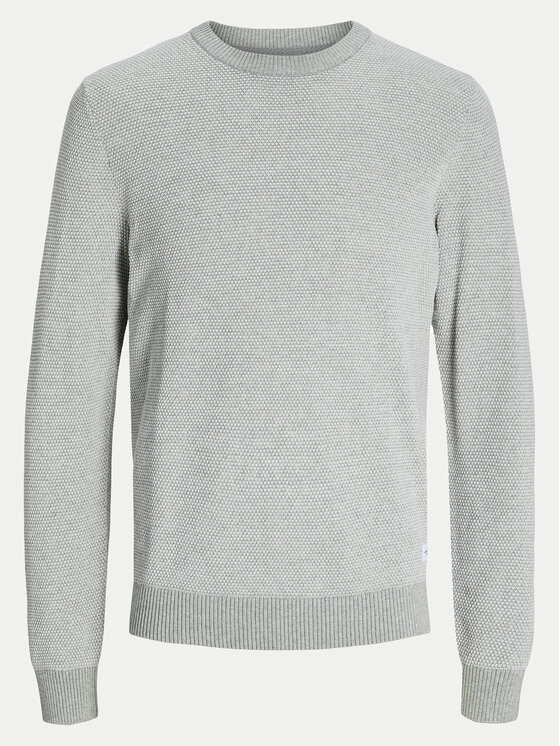 Jack & Jones Jack & Jones Sweter Globe 12258139 Szary Regular Fit