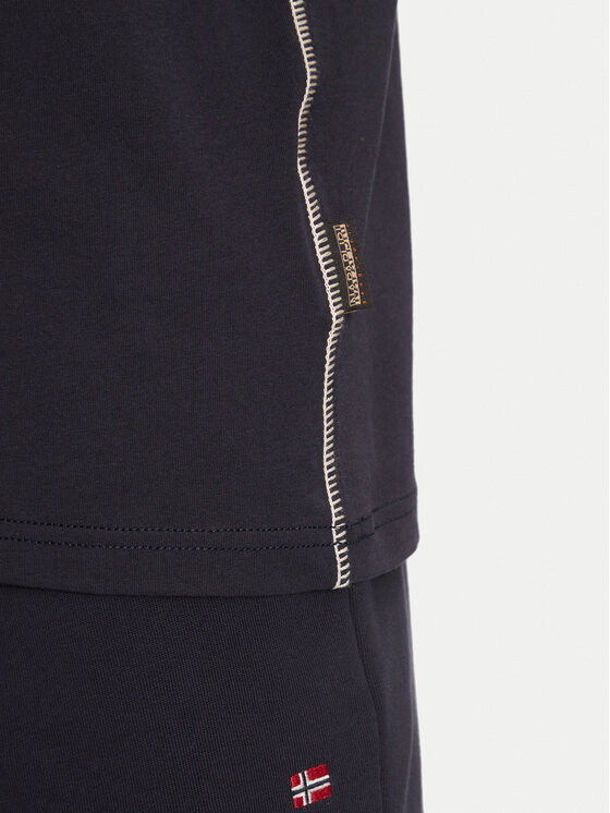 Napapijri Napapijri T-Shirt S-Aylmer NP0A4HTO Dunkelblau Regular Fit