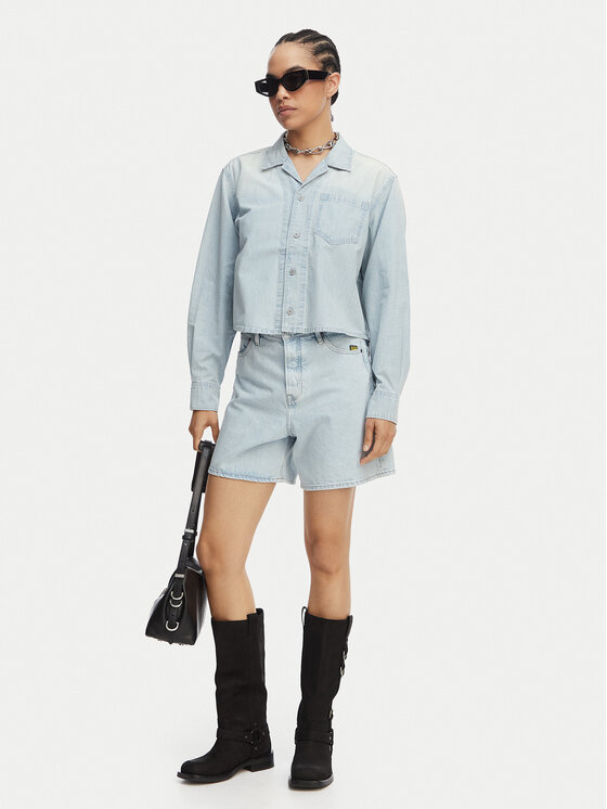 G-Star Raw G-Star Raw Джинсові шорти Jett D28386-E352 Світло-синій Regular Fit