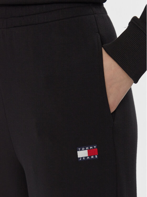 Tommy Jeans Tommy Jeans Παντελόνι φόρμας DW0DW17312 Μαύρο Wide Leg