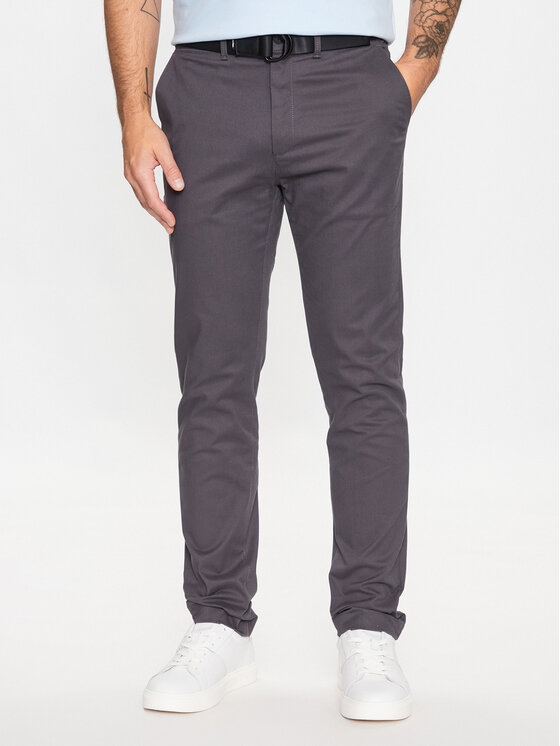 Calvin Klein Calvin Klein Chino kalhoty Modern Twill K10K110979 Šedá Slim Fit