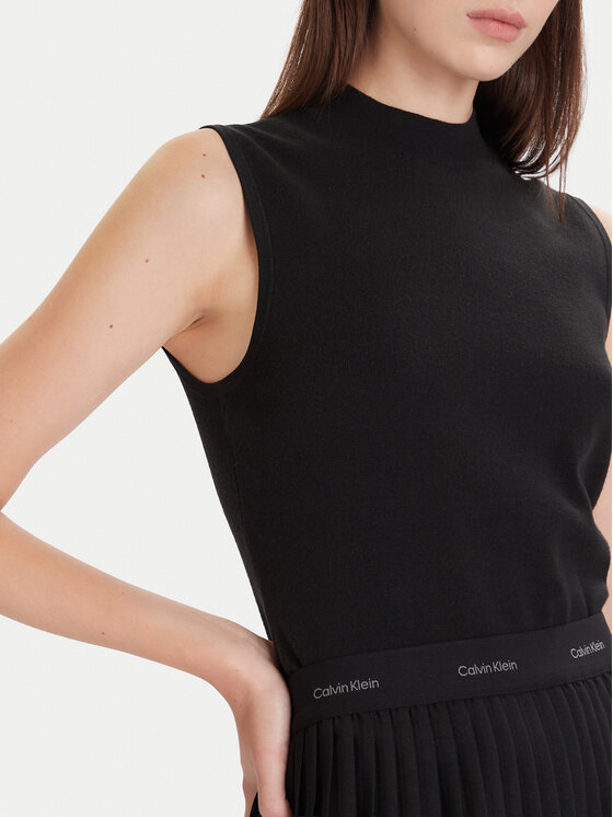 Calvin Klein Calvin Klein Top LV044D316G Schwarz Slim Fit