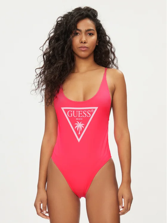 Costume intero con fiori applicati rosa best sale