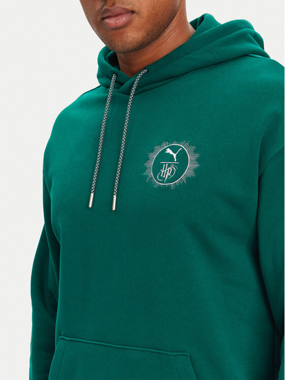 Puma Puma Bluza Unisex Harry Potter 630093 Zielony Relaxed Fit