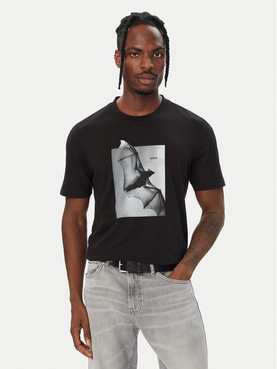 BOSS BOSS T-shirt Te_Being 50571288 Crna Regular Fit