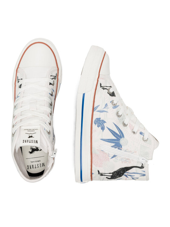 Mustang Mustang Sneakers aus Stoff 1272-501 Weiß