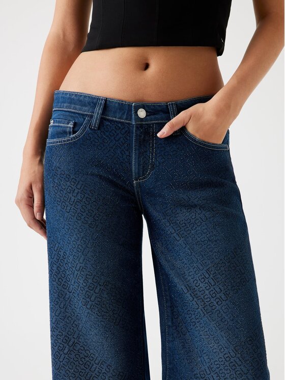 Guess Guess Jeansy 178979 Niebieski Relaxed Fit