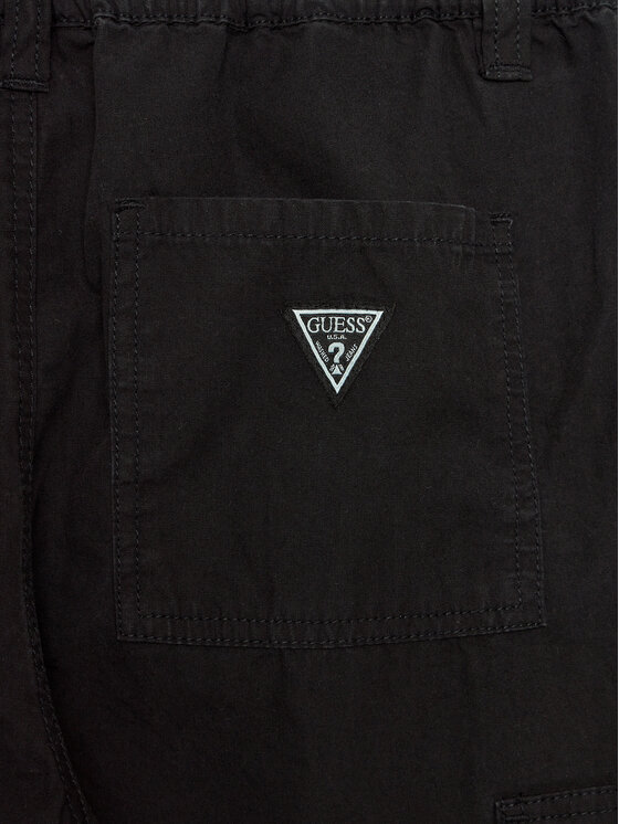 Guess Guess Παντελόνι υφασμάτινο L4YB00 WGBT0 Μαύρο Regular Fit