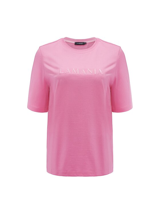 La Mania La Mania T-shirt LUCY 2 Rosa Basic Fit