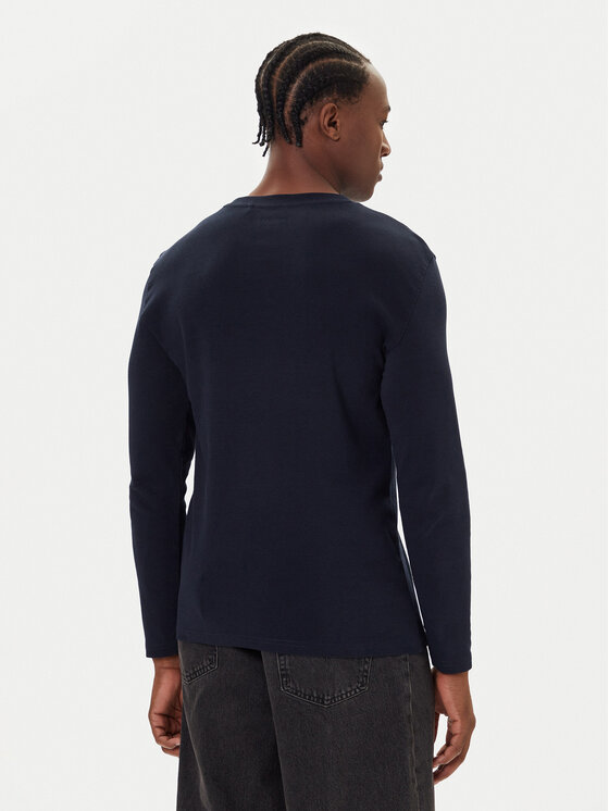 Mustang Mustang Longsleeve Arlington 1016875 Dunkelblau Slim Fit