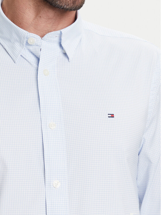 Tommy Hilfiger Tommy Hilfiger Koszula Performance MW0MW39419 Błękitny Regular Fit