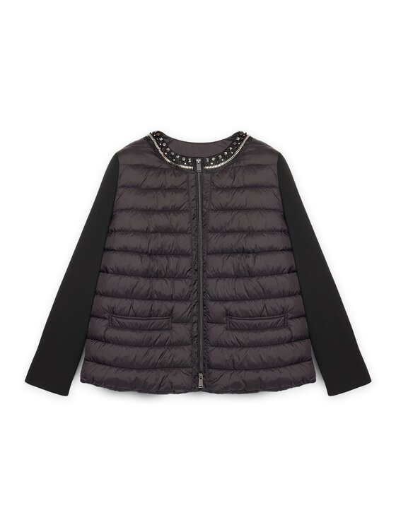 Fiorella Rubino Fiorella Rubino Kurtka puchowa F440T001341N033 Czarny A-Line Fit