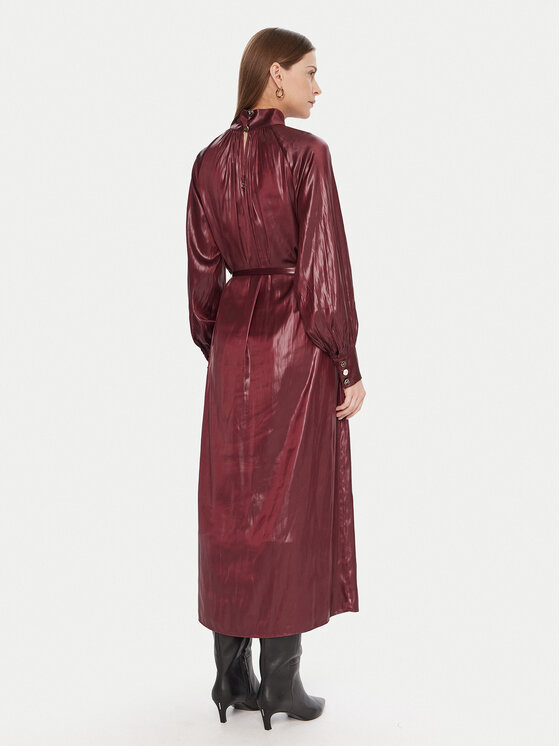 LOLA CASADEMUNT LOLA CASADEMUNT Cocktail obleka LF2516017 Bordo rdeča Regular Fit