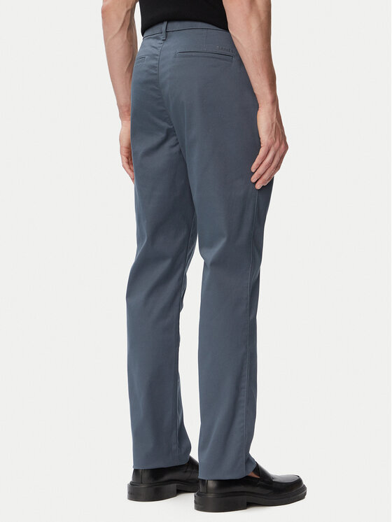 Calvin Klein Calvin Klein Medžiaginės kelnės LV140EM633 Tamsiai mėlyna Slim Fit