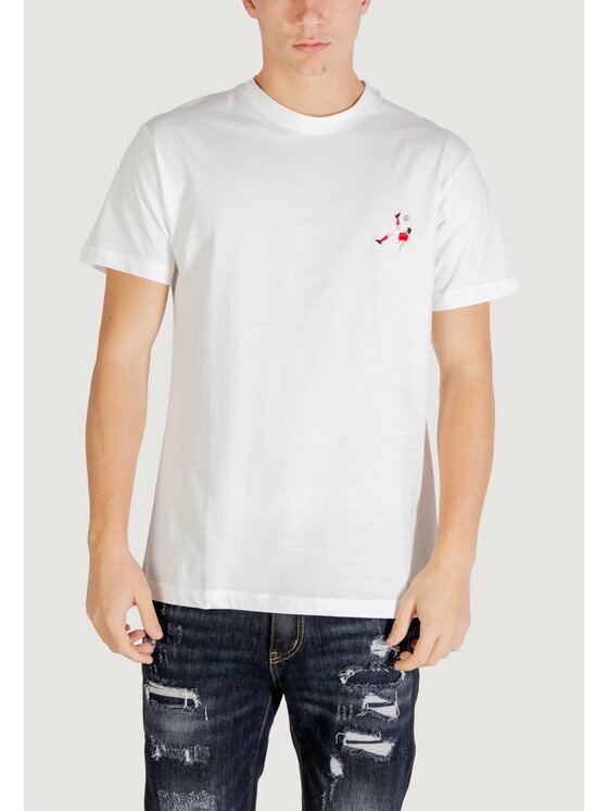 The Bomber The Bomber T-shirt Calciatore Bianco To Fit